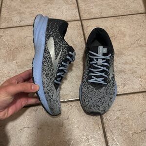 Brooks Women's Black and Light Blue Running Shoes